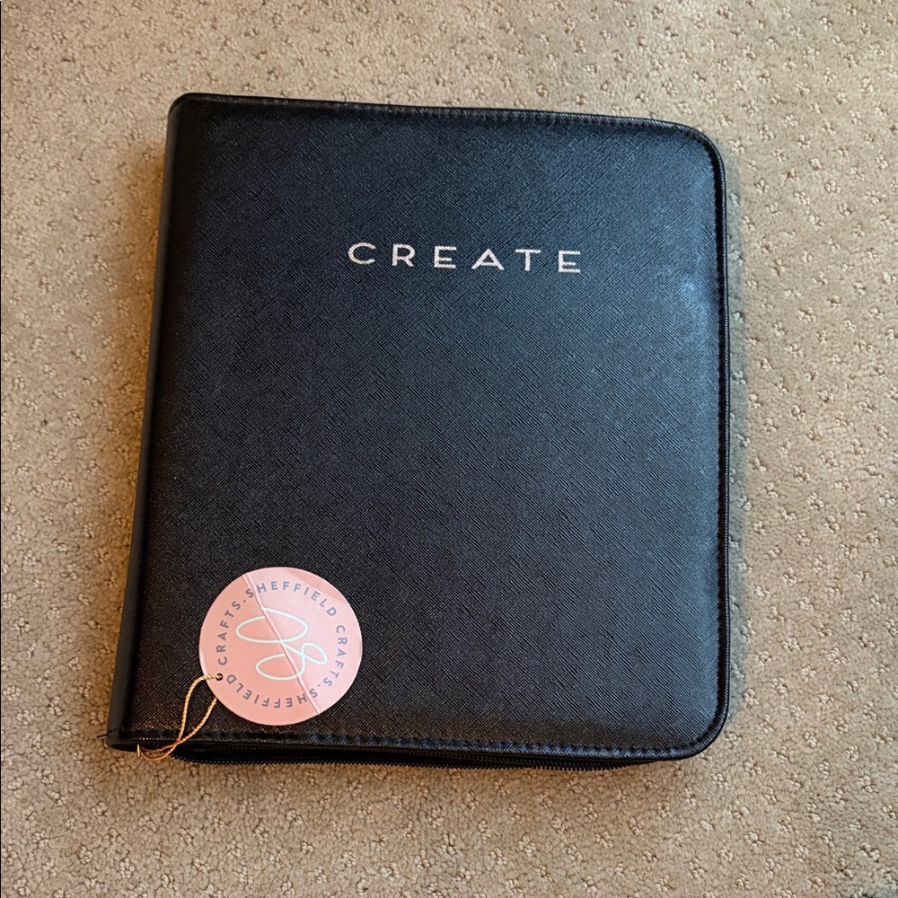 CREATE Black Zippered sketch book -PLEASE READ